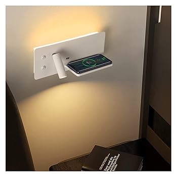 7W LED ベッドサイド読書ウォールライト USB充電 アルミニウムランプ Amazon.co.jp: 読書灯 LEDベッドライト 壁取り付け式サイド